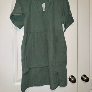 NWT Old Navy Sage Green Knit Dress w/ pockets